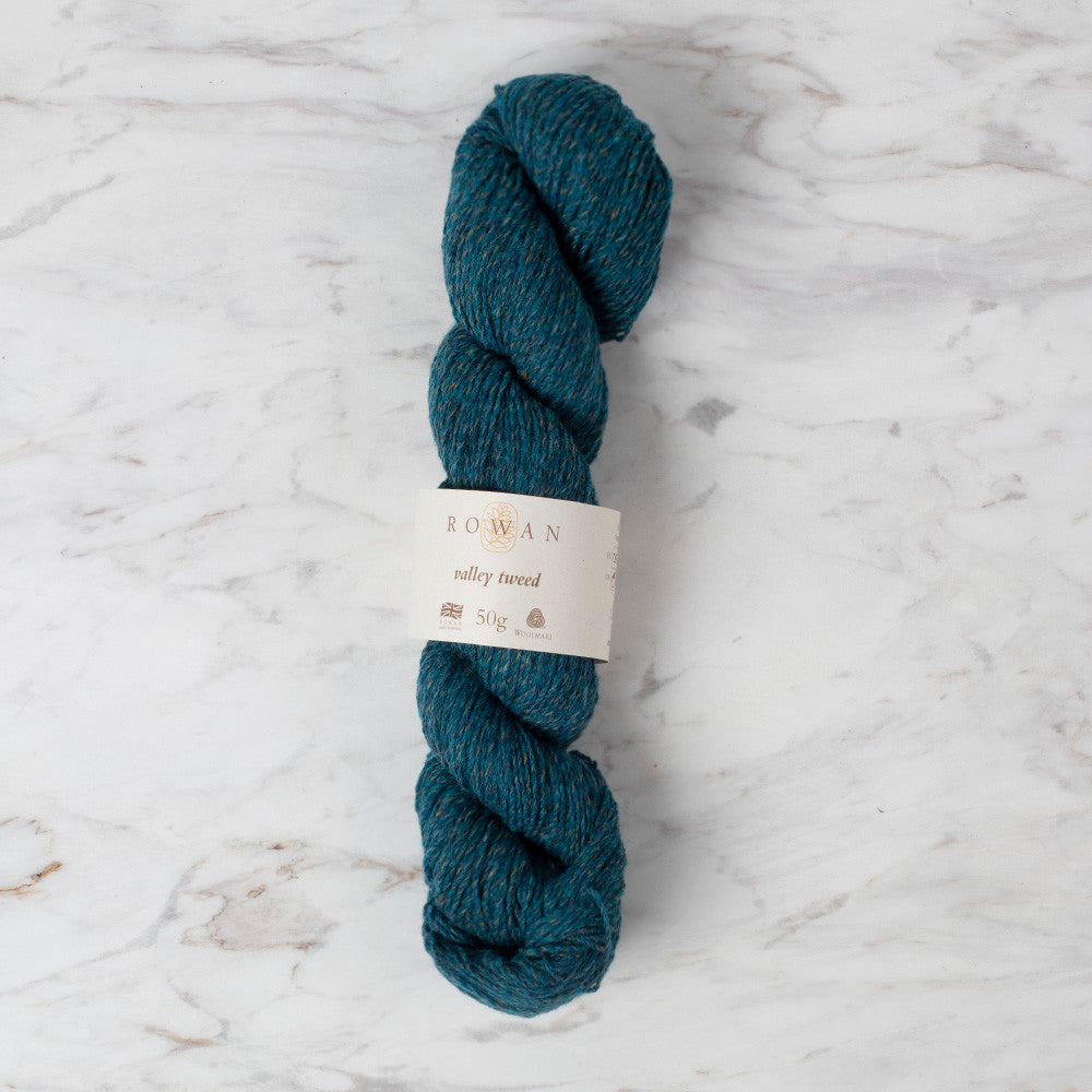 Rowan Valley Tweed 50gr Petrol Mavi El Örgü İpi - 110